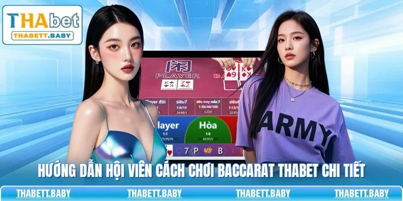 Hướng dẫn hội viên cách chơi Baccarat THABET chi tiết